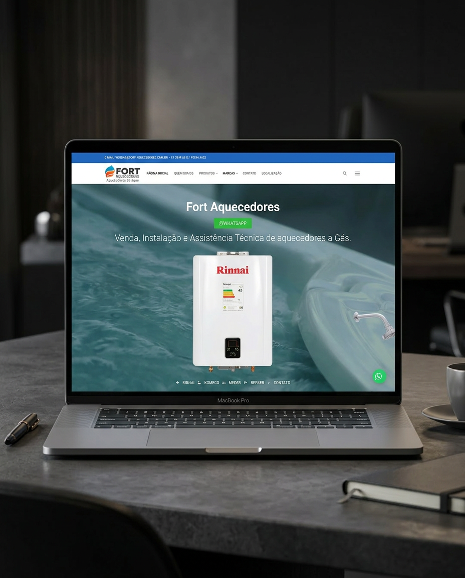 Fort Aquecedores — E-commerce institucional de alta conversão